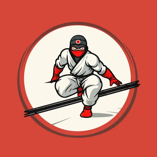 Ikona Kresleného Superhrdiny Vektorová Ilustrace Superhrdiny Stylu Komiksu Červeném Pozadí — Stockový vektor