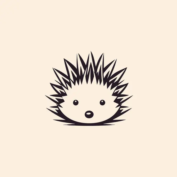 Hedgehog Icon Vector Illustration Flat Design Style Eps — Stock Vector