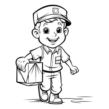 Çizgi film dağıtım elemanının kutulu hali. Çocuklar için boyama kitabı.