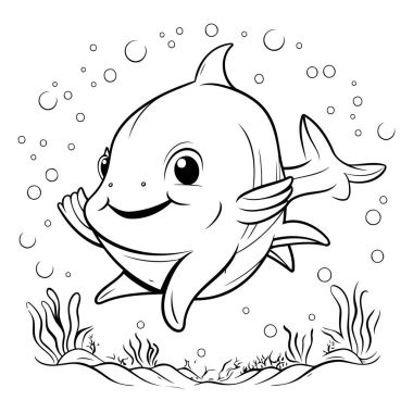 Sevimli Küçük Balık Çizgi Filminin Renkli Sayfa Özeti