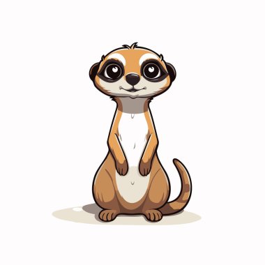 Beyaz arka planda izole edilmiş tatlı mirket. Vektör illüstrasyonu.