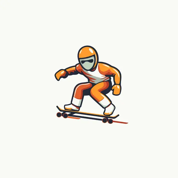Logotipo Skate Logotipo Desportivo Extremo Ilustração Vetorial — Vetor de Stock