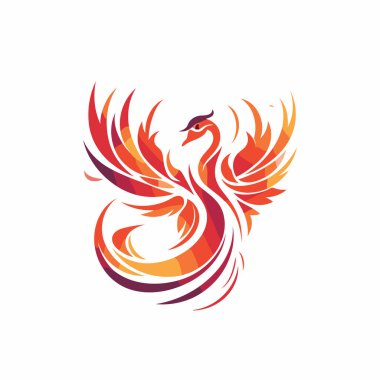 Kuğu logo vektör şablonu. Soyut kuğu logosu tasarımı kavramı.