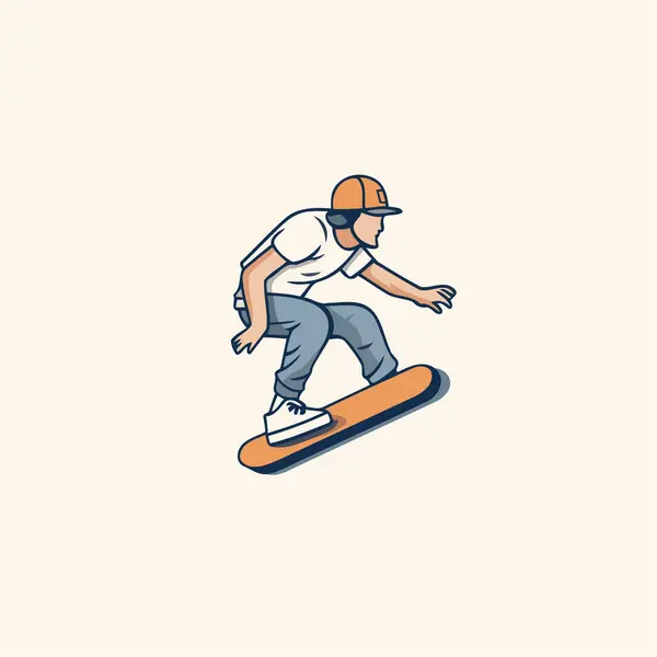 Snowboardistická Vektorová Ilustrace Skateboardista Snowboardista — Stockový vektor