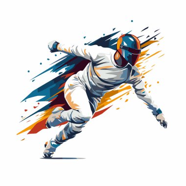 Astronot vektör çizimi. beyaz arkaplanda izole edilmiş.