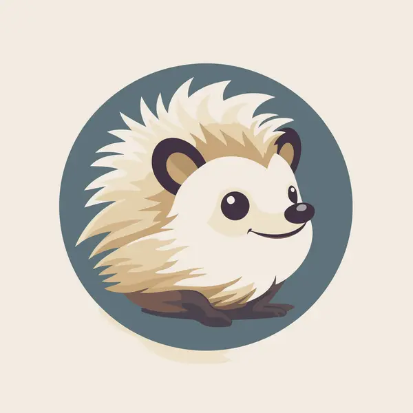 Hedgehog Icon Vector Illustration Hedgehog Circle — Stock Vector