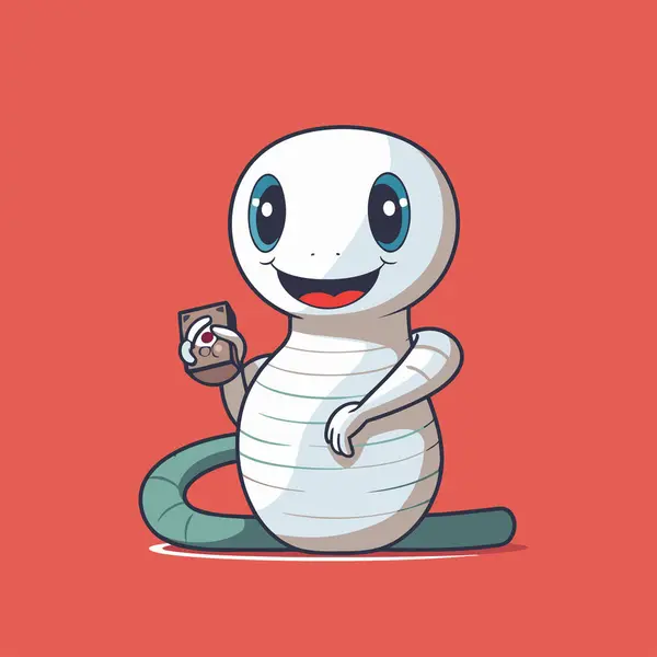 Snake Character Design Vector Illustration Eps Snake Mascot Design — Stock Vector