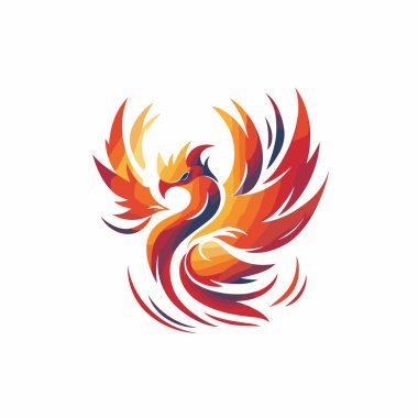 Horoz Kuşu Logo Şablonu vektör çizimi tasarımı. Soyut horoz logosu kavramı.