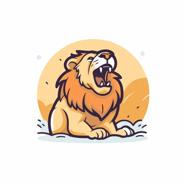 ライオンベクターのロゴ ライオンベクターのロゴ ライオンベクターのロゴ ライオンロゴ — ストックベクタ
