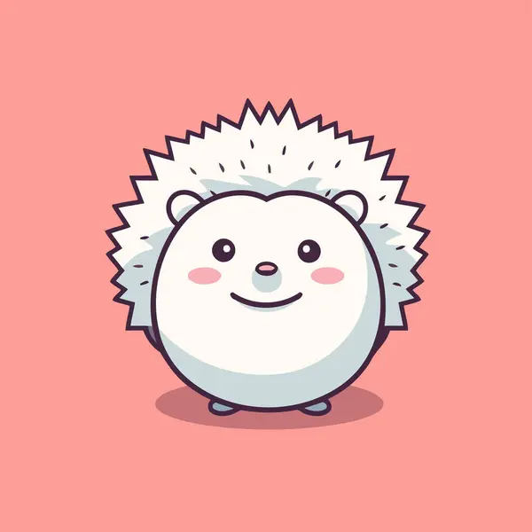 Cute Hedgehog Cartoon Vector Illustration Cute Hedgehog — Stock Vector