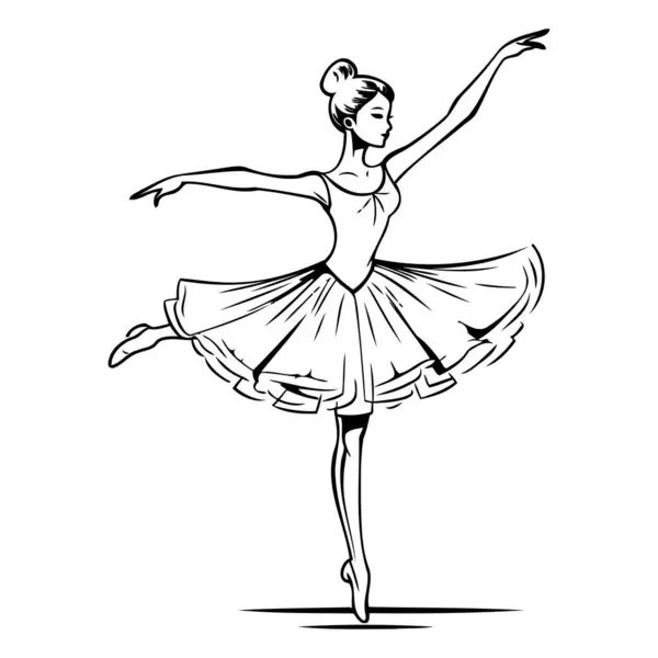 Beautiful Ballerina Tutu Vector Illustration — Stock Vector