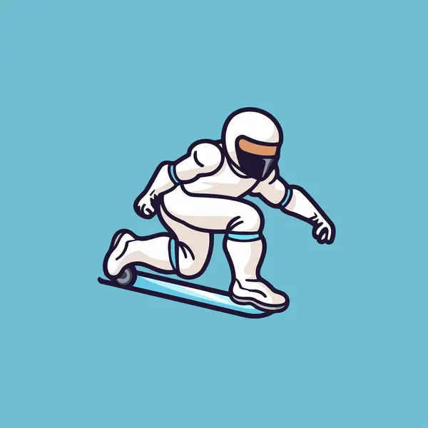 Modello Design Del Logo Vettoriale Snowboarder Icona Snowboarder — Vettoriale Stock