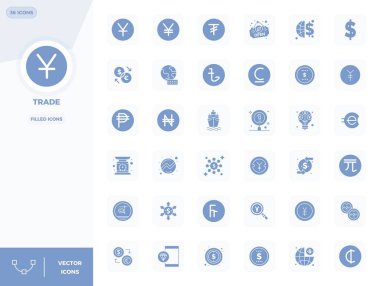 36 PIXEL mükemmel vektör simgesinin yer aldığı son teknoloji ürünü paket. Yeni nesil arayüzler için 128x128 biçiminde doldurulmuş biçimlerde oluşturulmuş..