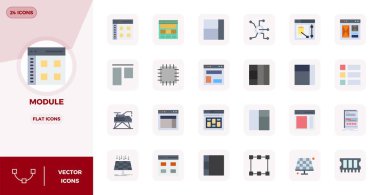 Modül için en uygun performans ve ölçeklenebilirlik için 128x128 boyutlarında 24 PIXEL mükemmel vektör simgesi.