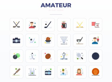 Amatör için 24 Minimal Düz vektör simgesinden oluşan sofistike deste, profesyonel uygulamalar için 128x128 PIXEL mükemmel berraklığa sahip tasarlandı.