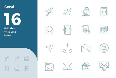 İnce Çizgi Tasarımı 'nda 16.128x128 vektör simgesinden oluşan küratörleştirilmiş paket, PIXEL mükemmel berraklığa sahip konseptleri gönder.