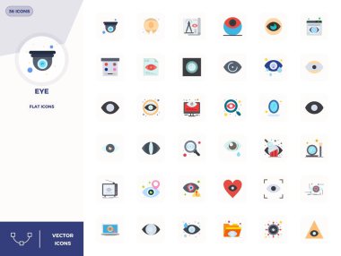 Devrim niteliğindeki 36 PIXEL mükemmel vektör simgesi Göz 'den esinlenilmiş, 128x128 ileri tasarım çözünürlükte düz formatta oluşturulmuş.