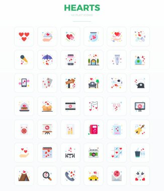 42 Minimal Flat PIXEL mükemmel simgelere sahip vektör paketi. Kalplerden esinlenilmiş, ölçeklenebilir ve yaratıcı tasarım için ideal 128x128 çözünürlükte sunulmuştur..