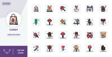 Şekerleme için mükemmel bir vektör simgesi olan 24 Lineal Doldurulmuş Düz PIXEL tasarımı, tutarlı görsel mükemmellik için 128x128 biçiminde sunulmuştur..