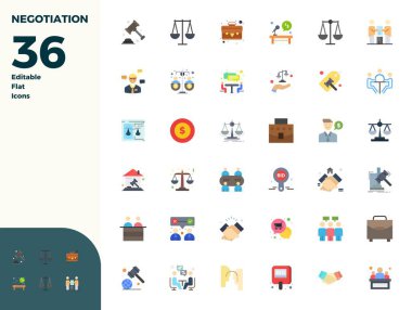 Müzakere için 36 vektör simgesinin yer aldığı kapsamlı paket, gevrek 128x128 PIXEL mükemmel kalite.