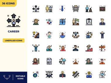Devrim niteliğindeki 36 PIXEL mükemmel vektör simgesi, Kariyerden esinlenilmiş, Düz Doğrusal Renk biçiminde 128x128 ileri tasarım çözünürlüğünde oluşturulmuş.