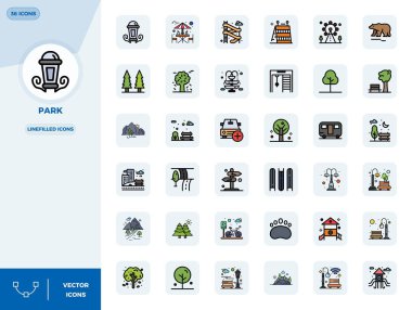 Park çevresinde temalı 36 Satır Dolu vektör simgesi ile projelerinizi geliştirin, 128x128 PIXEL kusursuz çözünürlük temiz ve profesyonel tasarımlar için idealdir.