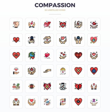 36 LineFill PIXEL Merhamet için mükemmel vektör simgelerinden oluşan endüstri öncülüğünde paket, en uygun işleme ve kullanıcı arayüzü mükemmelliği için 128x128 boyutunda.