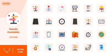 Seyahat Planlama etrafında temalı 24 Düz PIXEL mükemmel vektör simgesi kümesi, uygulamalar ve web sitelerinde kusursuz entegrasyon için 128x128 çözünürlükte tasarlanmıştır.