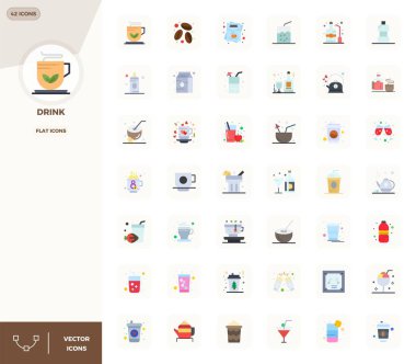 Tasarımlarınızı 42 yassı vektör simgesiyle değiştirin. İçin, 128x128 PIXEL 'de tasarlandı. Maksimum berraklık için mükemmel çözünürlük..