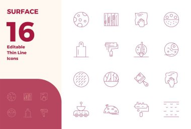 Bu 16 İnce Çizgi vektör simgesi seti, 128x128 PIXEL mükemmel kalite, teknoloji ve iş uygulamaları için mükemmel yüzey temalarını yakalar.