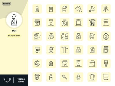 36 Bold Line PIXEL mükemmel vektör simgelerini keşfedin. Jar 'dan esinlenerek 128x128 çözünürlükte. Web ve uygulama arayüzleri için mükemmel.