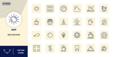 24 Kalın Hat PIXEL mükemmel simgelere sahip vektör paketi. Sıcak 'dan esinlenilmiş, ölçeklenebilir ve yaratıcı tasarım için ideal 128x128 çözünürlükte sunulmuştur..