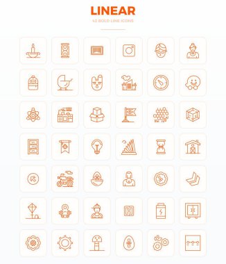 Doğrusal için hassas tasarlanmış 42 Güçlü Taslak vektör simgesi, 128x128 PIXEL olağanüstü açıklık ve ölçeklenebilirlik için mükemmel çözünürlükte dizayn edildi.