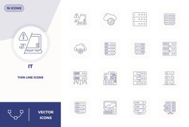 16 ince çizgi vektör simgesinden oluşan sofistike deste, 128x128 PIXEL ile tasarlanmış profesyonel uygulamalar için mükemmel berraklık.