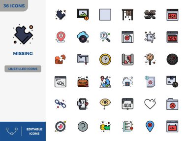 Yeni nesil arayüzleri için 128x128 'de Düz Çizgi Renk biçiminde yaratılmış 36 PIXEL mükemmel vektör simgesi içeren son teknoloji ürünü paket..