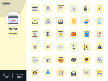 Modern UI / UX projeleri için mükemmel tasarımlar ve 128x128 PIXEL içeren 36 adet düz vektör simgesi keşfedin.