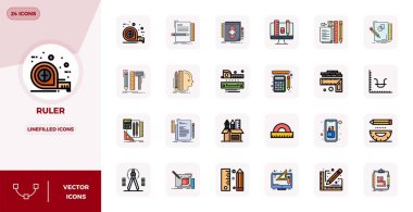 Hükümdar için 24 Satır Dolu vektör simgesinin istisnai koleksiyonu, 128x128 PIXEL mükemmel çözünürlük ve benzersiz görsel mükemmellik için.