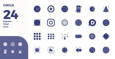 Zekice tasarlanmış 24 PIXEL mükemmel vektör simgesi Çember 'den esinlenilmiş, Glyph Doldurulmuş biçiminde oluşturulmuş, akıllı ve verimli tasarım işleri için 128x128 biçiminde.