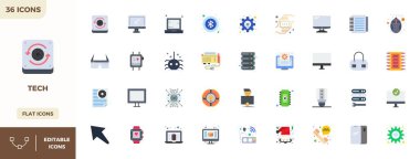 Akıllı bir şekilde tasarlanmış 36 PIXEL mükemmel vektör simgesi. Akıllı ve verimli tasarım işleri için Düz Renkli biçimlerde yaratılmış teknolojiden esinlenilmiş..