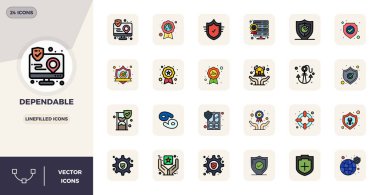 24 Satır Doldurulmuş PIXEL mükemmel vektör simgelerinden oluşan endüstri öncü paket Güvenilir için, en uygun işleme ve kullanıcı arayüzü mükemmelliği için 128x128 boyutunda.