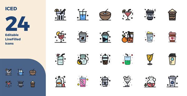 Идеально сбалансированные 24 Duotone PIXEL идеальные векторные иконки для Iced размером 128x128 для гармоничной интеграции в проекты цифрового дизайна.