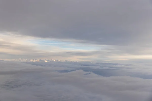 Cielo Colorato Drammatico Con Nuvola Tramonto — Foto Stock