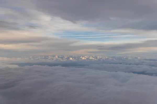 Cielo Colorato Drammatico Con Nuvola Tramonto — Foto Stock