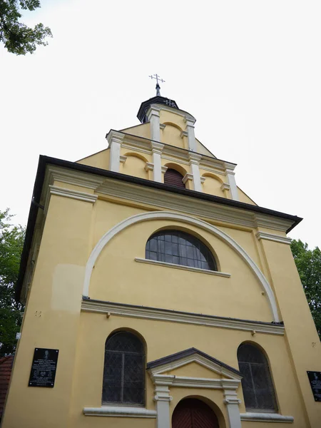 stock image Kalwaria Wejherowska, Catholic historic place to be spared in Central Europe. Season of the spring middle ages.