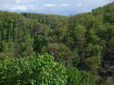 KSIAZ, POLAND - 18 APRIL, 2024: Sightseeing beauty medieval architecture in Lower Silesia region, Ksiaz, Poland.