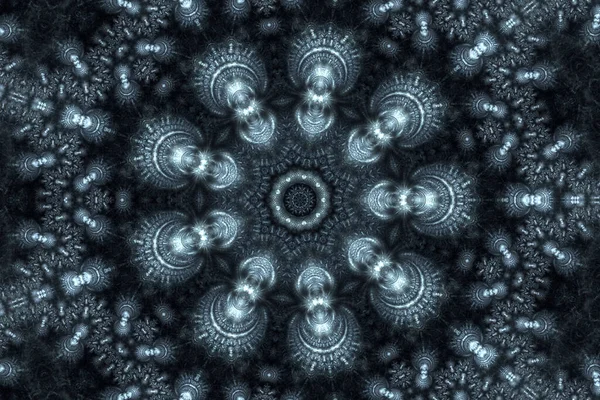 Αφηρημένο Φόντο Καλειδοσκόπιο Κατασκευασμένο Από Φράκταλ Σχεδιασμό Όμορφη Πολύχρωμη Υφή — Φωτογραφία Αρχείου