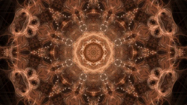 Abstract kaleidoscope background made of fractal design. Beautiful multicolor kaleidoscope texture. Unique floral kaleidoscope design.