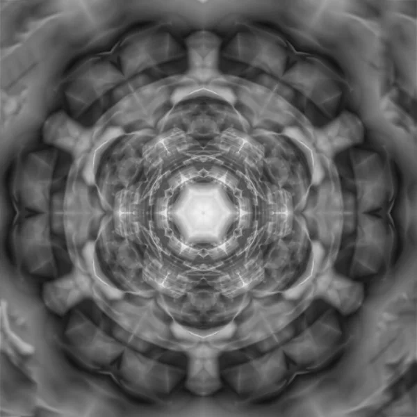 Abstrakt Kaleidoskopbakgrunn Laget Tilfeldige Blurybilder Vakker Kaleidoskopstruktur Unik Blomstermandala Design – stockfoto