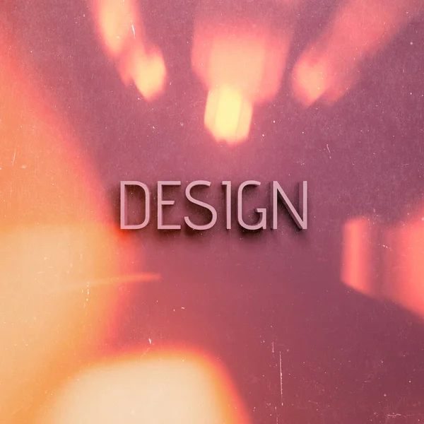 Una Simple Inscripción Diseño Pared Una Iluminación Dramática Efectos Especiales —  Fotos de Stock