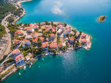 Picturesque Coastal Village of Radalj, Repic and Klek in Dalmatia, Croatia on the Adriatic Sea clipart